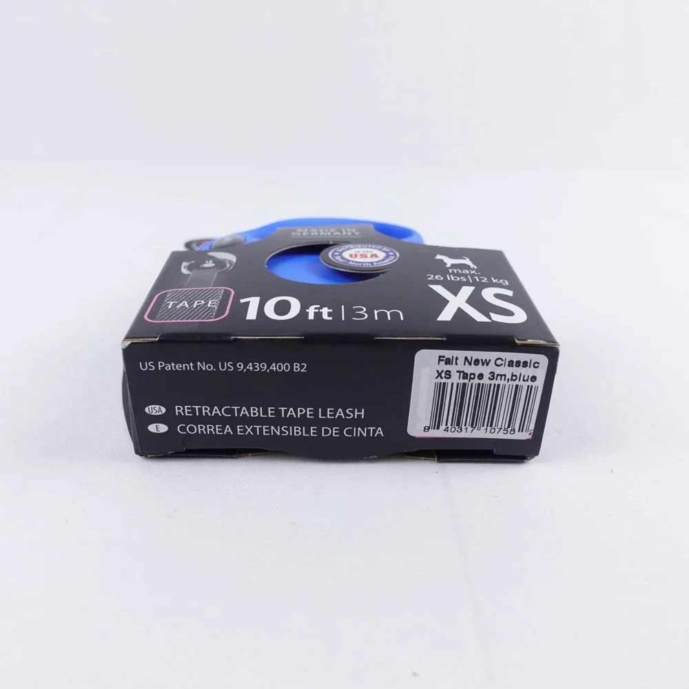 Flexi Comfort Dog Leash Retractable Tape XS‎ Pets 0-26 lbs Blue 10 feet NEW